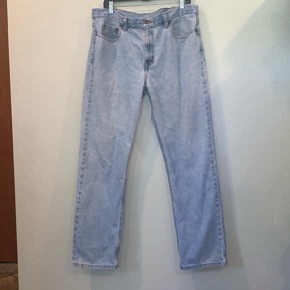 Faded Glory Men’s 36 x32 Regular Light Wash Blue Jeans Original Fit Straight Leg - Picture 1 of 6